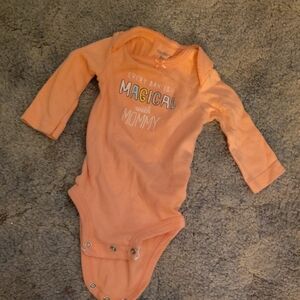 Carter's Pink Long-Sleeve Baby One-Piece - 'Magical with Mommy' Baby 3M